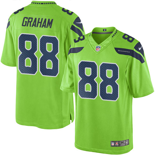 Youth Limited Jimmy Graham Nike Jersey Green - #88 Rush NFL Seattle Seahawks